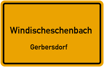 Ortsschild Windischeschenbach Gerbersdorf