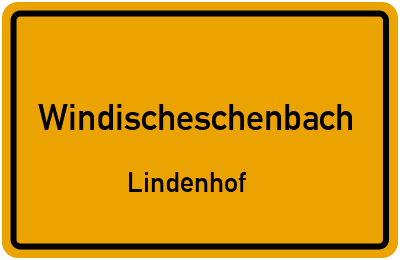 Ortsschild Windischeschenbach Lindenhof
