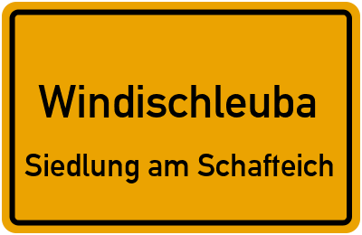 Straßenverzeichnis Windischleuba Siedlung am Schafteich