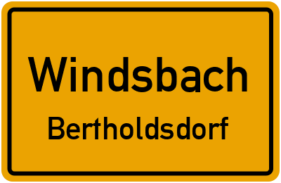Straßenverzeichnis Windsbach Bertholdsdorf