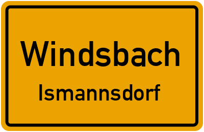 Straßenverzeichnis Windsbach Ismannsdorf