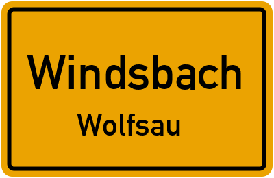 Straßenverzeichnis Windsbach Wolfsau