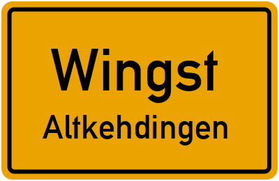 Straßenverzeichnis Wingst Altkehdingen