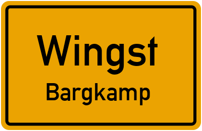 Straßenverzeichnis Wingst Bargkamp