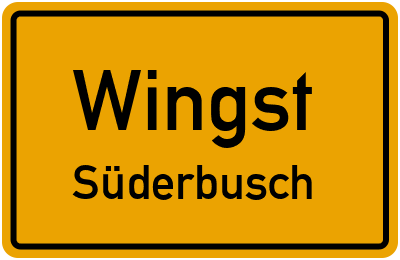 Straßenverzeichnis Wingst Süderbusch