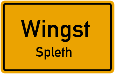 Straßenverzeichnis Wingst Spleth