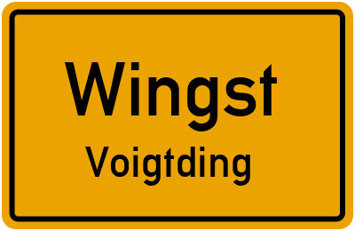 Straßenverzeichnis Wingst Voigtding