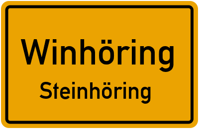 Ortsschild Winhöring Steinhöring