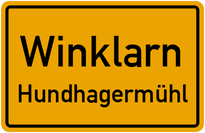 Straßenverzeichnis Winklarn Hundhagermühl