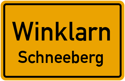 Ortsschild Winklarn Schneeberg
