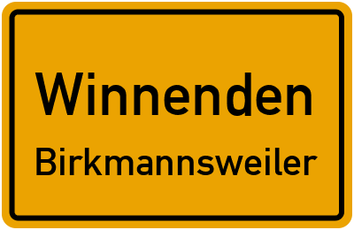 Straßenverzeichnis Winnenden Birkmannsweiler