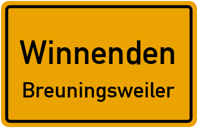 Straßenverzeichnis Winnenden Breuningsweiler