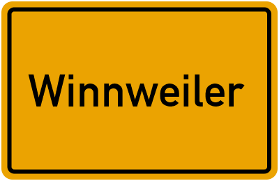 Ortsschild von Gemeinde Winnweiler in Rheinland-Pfalz