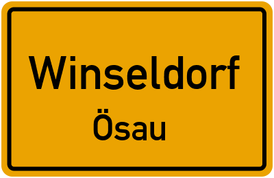 Straßenverzeichnis Winseldorf Ösau