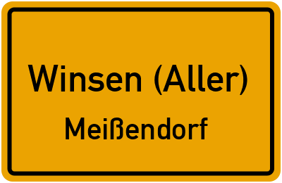 Ortsschild Winsen (Aller) Meißendorf