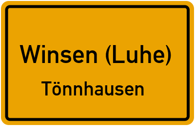 Straßenverzeichnis Winsen (Luhe) Tönnhausen