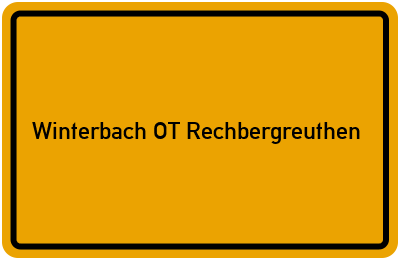 Branchenbuch Winterbach OT Rechbergreuthen, Bayern