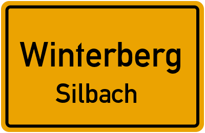 Ortsschild Winterberg Silbach