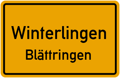 Straßenverzeichnis Winterlingen Blättringen