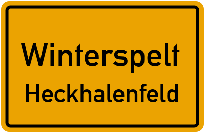 Ortsschild Winterspelt Heckhalenfeld