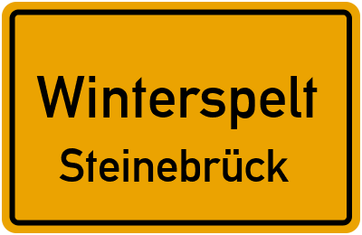 Straßenverzeichnis Winterspelt Steinebrück