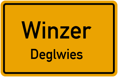 Ortsschild Winzer Deglwies