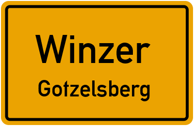 Ortsschild Winzer Gotzelsberg