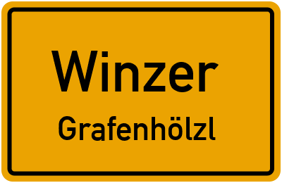 Ortsschild Winzer Grafenhölzl