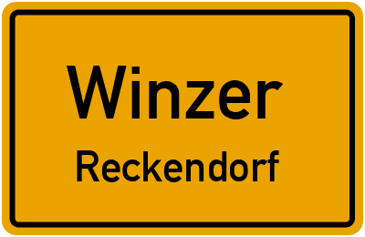 Straßenverzeichnis Winzer Reckendorf