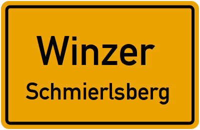 Ortsschild Winzer Schmierlsberg