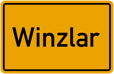 Ortsschild von Winzlar in Niedersachsen