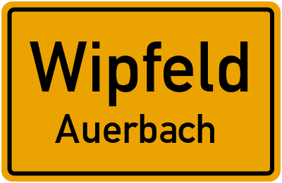 Straßenverzeichnis Wipfeld Auerbach
