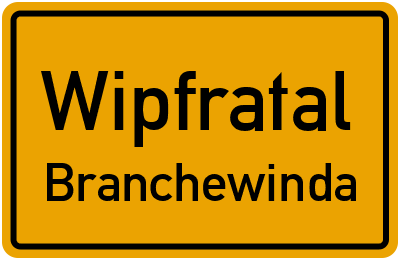 Straßenverzeichnis Wipfratal Branchewinda