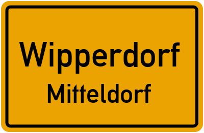 Straßenverzeichnis Wipperdorf Mitteldorf