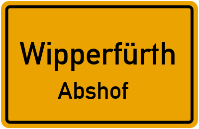 Straßenverzeichnis Wipperfürth Abshof
