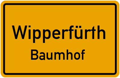 Straßenverzeichnis Wipperfürth Baumhof
