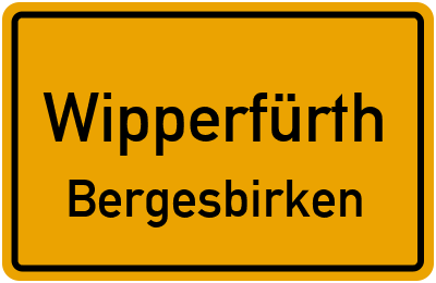 Straßenverzeichnis Wipperfürth Bergesbirken