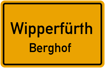 Straßenverzeichnis Wipperfürth Berghof