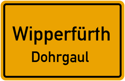 Straßenverzeichnis Wipperfürth Dohrgaul