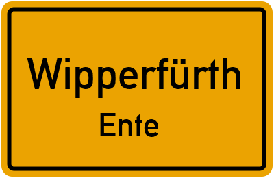 Straßenverzeichnis Wipperfürth Ente