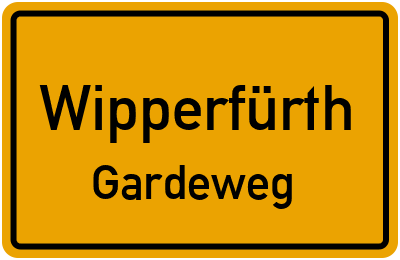 Straßenverzeichnis Wipperfürth Gardeweg