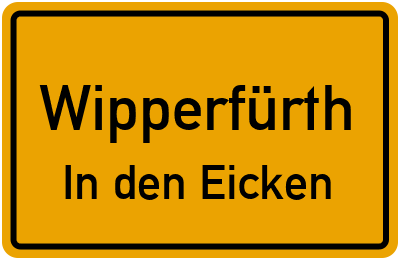 Straßenverzeichnis Wipperfürth In den Eicken