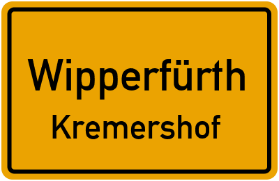 Straßenverzeichnis Wipperfürth Kremershof