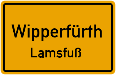 Straßenverzeichnis Wipperfürth Lamsfuß