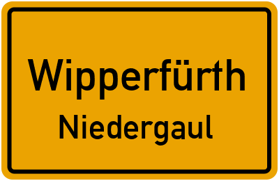 Straßenverzeichnis Wipperfürth Niedergaul