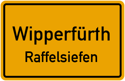 Straßenverzeichnis Wipperfürth Raffelsiefen