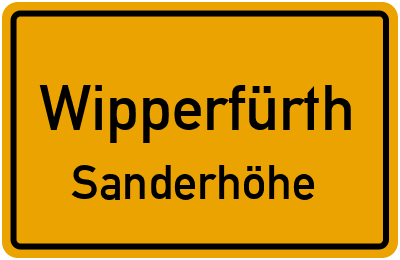 Straßenverzeichnis Wipperfürth Sanderhöhe