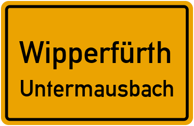 Straßenverzeichnis Wipperfürth Untermausbach