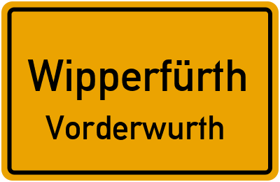 Straßenverzeichnis Wipperfürth Vorderwurth