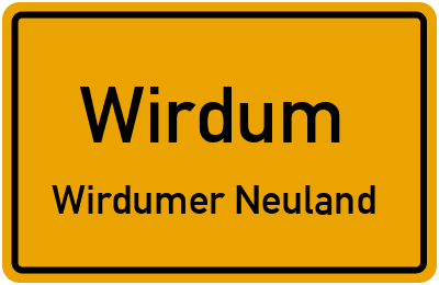 Straßenverzeichnis Wirdum Wirdumer Neuland